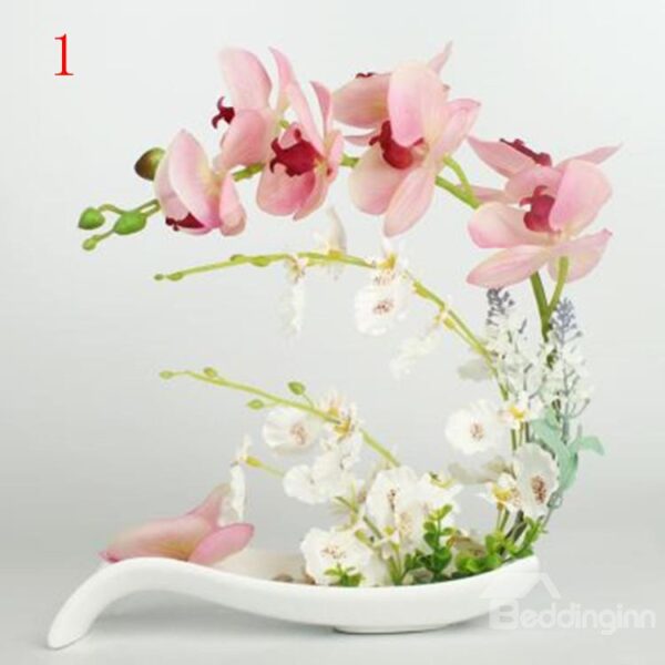 New Arrival Elegant Beautiful Butterfly Orchid Artificial Flowers Sets