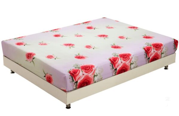 Quality Delicate Roses Print 3D Fitted Sheet