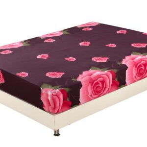 Quality Amazing Flowers 3D Full Cotton Fitted Sheet