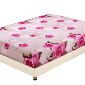 Quality Splendid Flower Print 3D Fitted Sheet