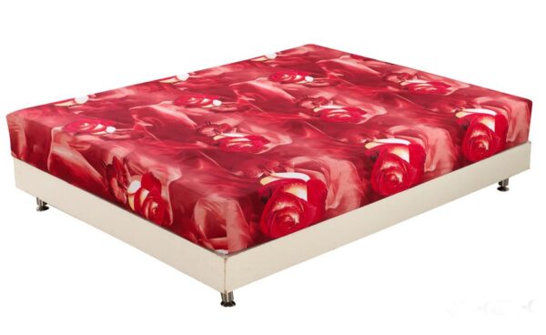 Beautiful Roses Print 3D Full Cotton Fitted Sheet