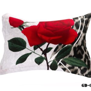 Fancy Vivid Red Roses Print 3D Two-piece Pillowcases