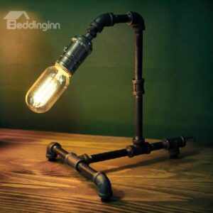 Stunning Retro Creative Water Pipe Design Table Lamp