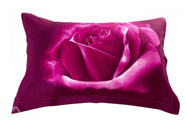 Quality Delicate Purple Roses Print 3D Two-piece Pillowcases