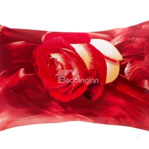 Amazing Roses Print 3D Two-piece Full Cotton Pillowcases