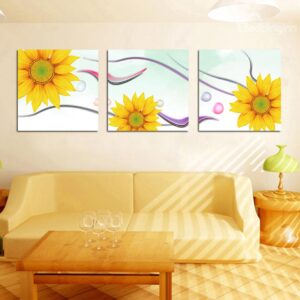 Amazing Yellow Sunflower Film Art Wall Prints