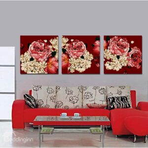 Red Red Flowers Film Art Wall Prints