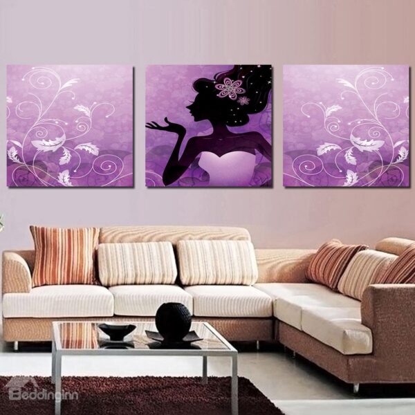 Quality Sexy Lady and Floral Film Art Wall Prints