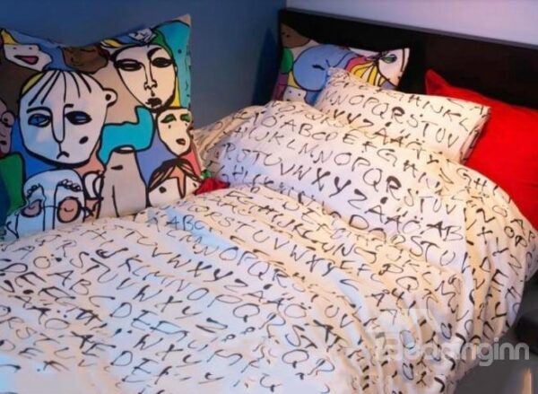 Best Selling Pretty Letter Cotton 3-piece bedding sets
