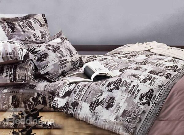 New Arrival Popular Cars Cotton 4-piece bedding sets