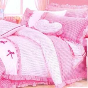 New Arrival Graceful Princess Fringe Cotton 4-piece bedding sets