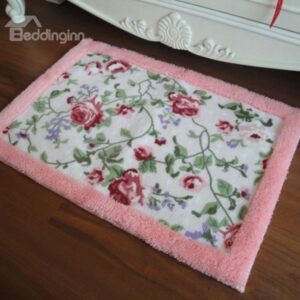 Amazing Beautiful Floral Printing Non-slip Doormat