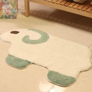 Elegant Cartoon Sheep Shape Non-slip Doormat