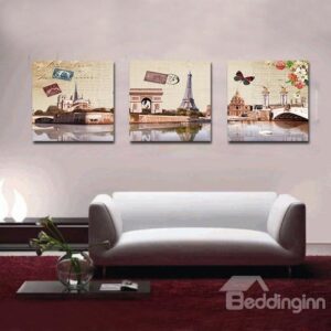 Grand Buildings Beside Lake Film Art Wall Prints
