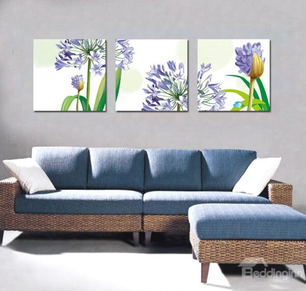 Pretty Flattering Purple Flowers Film Art Wall Prints