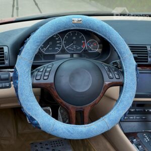Fashionable Skin Care Jeans Cotton Steering Wheels Cover