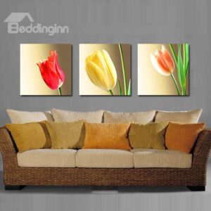 Colorful Elegant Tulips Film Art Wall Prints