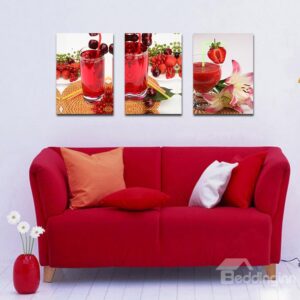 Beverage Fresh Fruit and Amazing Flowers Film Art Wall Prints