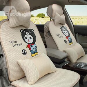 New Style Pure Color with Little Bear Car Seat Cover