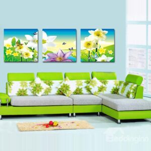 Fancy Butterflies on Pretty Flowers Film Art Wall Prints