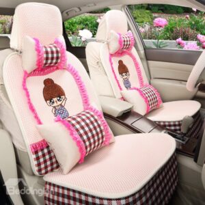 Super Cool Happy Girl Lace Car Seat Cover