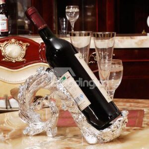 Best Selling Fashion Luxury European Resin Peacock Red Wine Rack