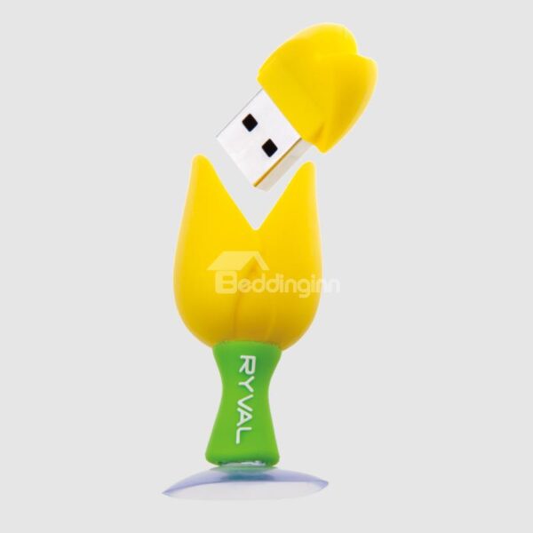 Beautiful Bright Color Tulip Shaped USB Flash Drive