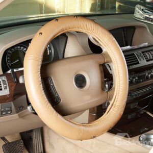 High Quality Leather Material Steering Wheel Cover