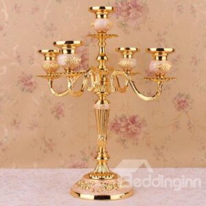 Best Selling Fashion Luxury European 5-Heads Wedding Candle Holders