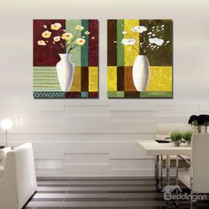 Pretty Flowers in Vase Film Art Wall Print