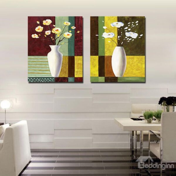 Pretty Flowers in Vase Film Art Wall Print