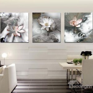 Delicate Vivid Lotus Film Art Wall Print