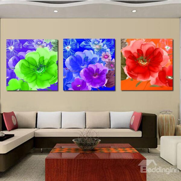 Adorable Blooming Flowers Film Art Wall Print