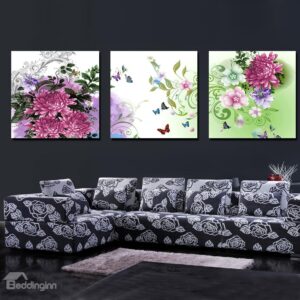 Enchanting Delicate Flowers Film Art Wall Print