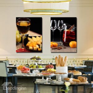 Fancy Wine and Fresh Fruit Film Art Wall Print
