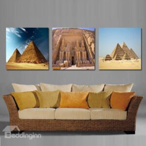 Grand Pyramid and Blue Sky Film Art Wall Print