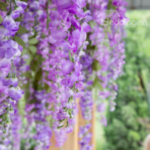 High Quality Wonderful Romantic Simulation Silk Cloth 5-Branch Wisteria
