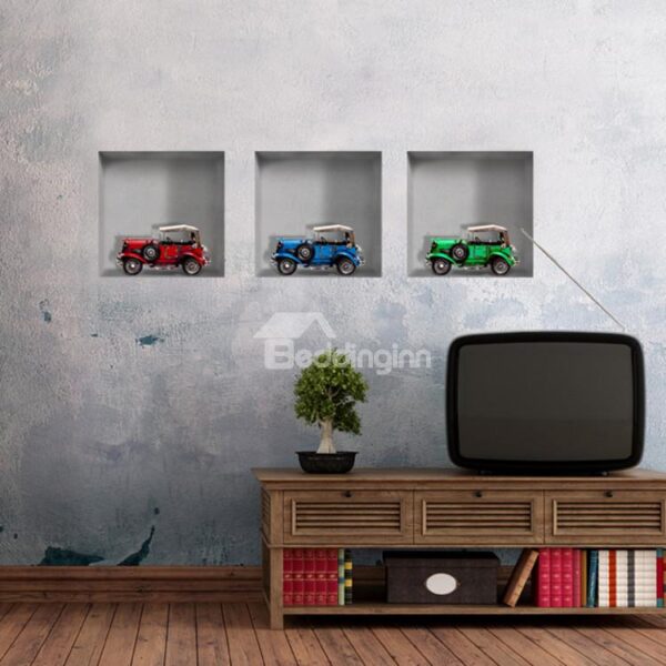 New Arrival Amazing 3D Car Patterns Wall Stickers