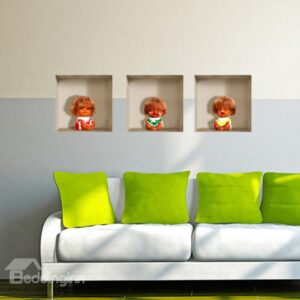 New Arrival Amazing 3D Cute Child Patterns Wall Stickers