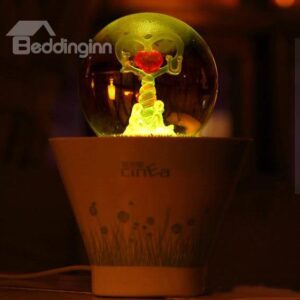 New Arrival Amazing Cute Crystal Love Pot Nightlight USB Converter