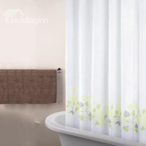 New Arrival Fabulous Pretty Leaves Printing Shower Curtain