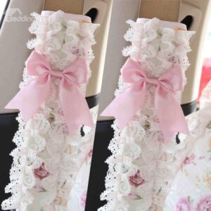 New Style Princess Lace Solid Color Seat Belt Cover