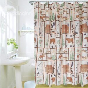 New Arrival Fabulous Cute Cartoon Design Shower Curtain