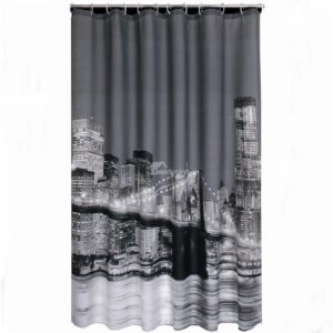 New Arrival Charming Night Scene Printing Shower Curtain