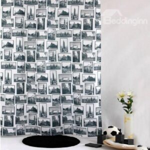 High Quality Modern Fashion British Style Shower Curtain