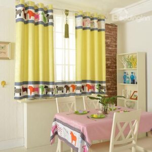 Amazing Fancy Patterns Grommet Top Two-piece Custom Curtains