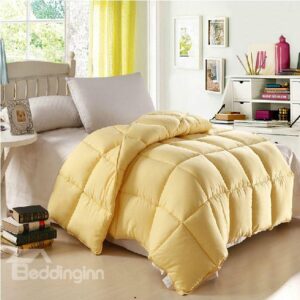Quality Amazing Micro Fiber Yellow Comfortable Skincare Quilt