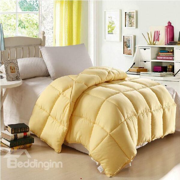 Quality Amazing Micro Fiber Yellow Comfortable Skincare Quilt