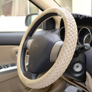 New Style Solid Color Ice Silk Car Steering Wheel Cover