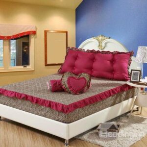 Princess Style Romantic Charming Leopard Pattern Fitted Sheet